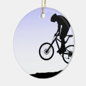 Mountain Biking Keramisch Ornament (Links)