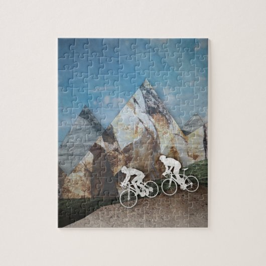 Mountain Biking Legpuzzel (Verticaal)