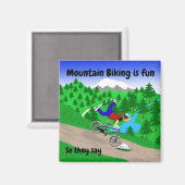 Mountain Biking Magneet (Voorkant / Achterkant)