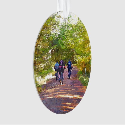 MOUNTAIN BIKING ORNAMENT (voorkant)