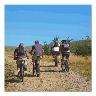MOUNTAIN BIKING PERFECT POSTER