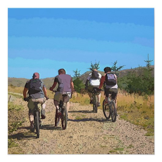 MOUNTAIN BIKING PERFECT POSTER (Voorkant)