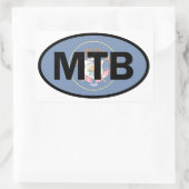 Mountain Biking Utah Flag Rechthoekige Sticker (Tas)