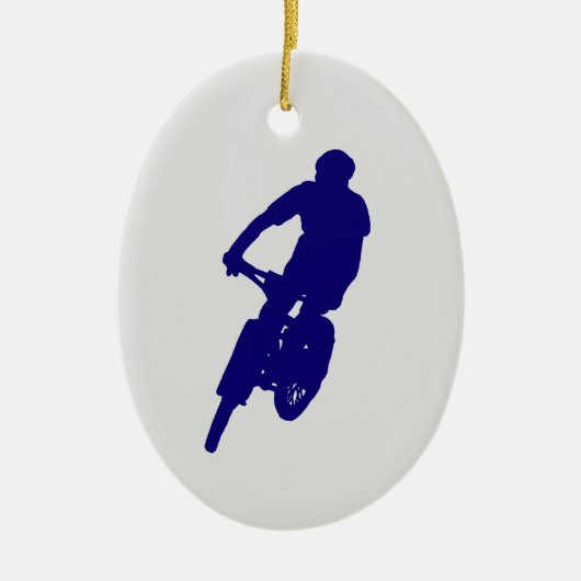 Mountain Biking-versiering Keramisch Ornament (Voorkant)