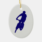 Mountain Biking-versiering Keramisch Ornament (Achterkant)
