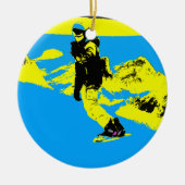Mountain Boarding - Snowboarder Ceramic Ornament (Voorkant)