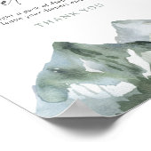 Mountain Boy Baby shower Luier Raffle Sign Poster (Hoek)