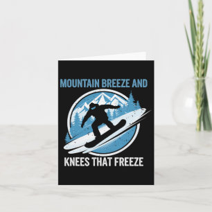 Mountain Breeze knieën die snowboarden bevriezen W Kaart