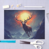 Mountain Buck loopt van brandend vuur Tissuepapier (Craft)