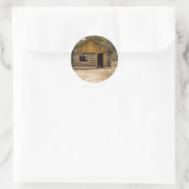 Mountain Cabin Ronde Sticker (Tas)