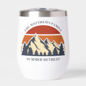 Mountain Cabin Sunset Gepersonaliseerde vakantie (Voorkant)