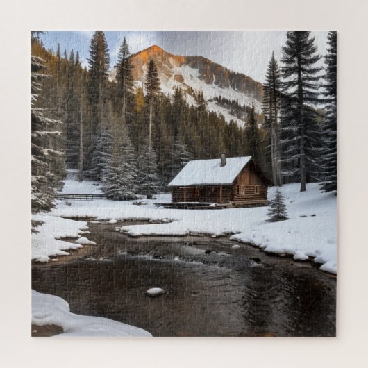 MOUNTAIN CABINE puzzle (Vertical)