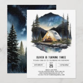 Mountain Campfire Explorer Verjaardag Kaart (Voorkant / Achterkant)