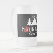 Mountain Camping Modern Badge Matglas Bierpul (Voorkant links)