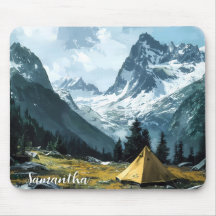 Mountain Camping thema Schilderachtig Uitzicht