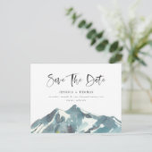 Mountain Celebration Enregistrer La Date Carte Pos (Debout devant)