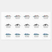 Mountain Circle Sticker naamlabels (Vel)