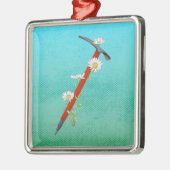 Mountain Daisy Ice Ax Metalen Ornament (Links)