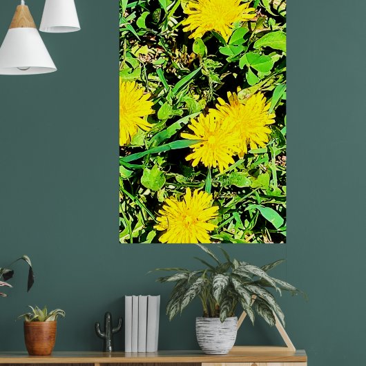 Mountain Dandelions Foto van Ottawa Canada Poster (Woonkamer 1)