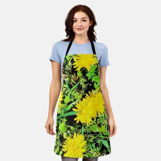 Mountain Dandelions Foto van Ottawa Canada Schort (Gedragen)