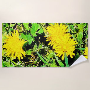 Mountain Dandelions Foto van Ottawa Canada Strandlaken