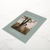 Mountain Destination Wedding Bewaar de datum Folie Uitnodiging (Gedraaid)