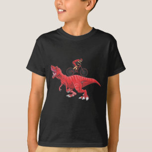 Mountain Dinosaur Biking Trex Cyclist T-shirt