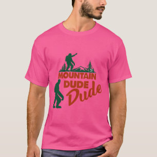 Mountain Dude Bigfoot Wandelavontuur T-shirt – F
