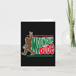 Mountain Dude Funny Big Foot Sasquatch Wandelen Kaart
