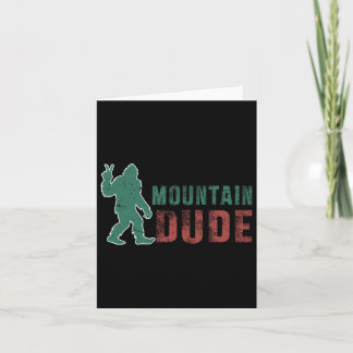 Mountain Dude Funny Bigfoot Sasquatch Rock op Hiki Kaart