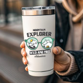 Mountain Explorer Camping sauvage | Sticker Die-Cu