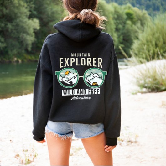 Mountain Explorer Wild and Free | Sweat - shirt à 