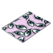 Mountain Eye Abstract iconisch ontwerp Notitieboek (Linkerzijde)