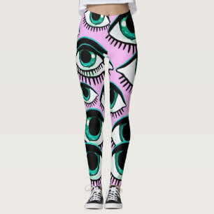 Mountain Eye Abstract pictogram Leggings
