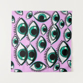 Mountain Eye Abstract pictogram Wandkleed (Voorkant (horizontaal))