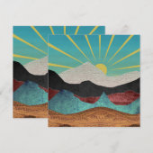 Mountain Fantasy Sunrise (Voorkant / Achterkant)