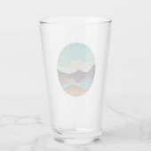 Mountain Fantasy Sunrise Glas (Achterkant)