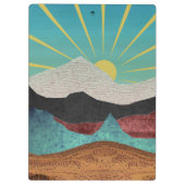 Mountain Fantasy Sunrise Klembord (Achterkant)