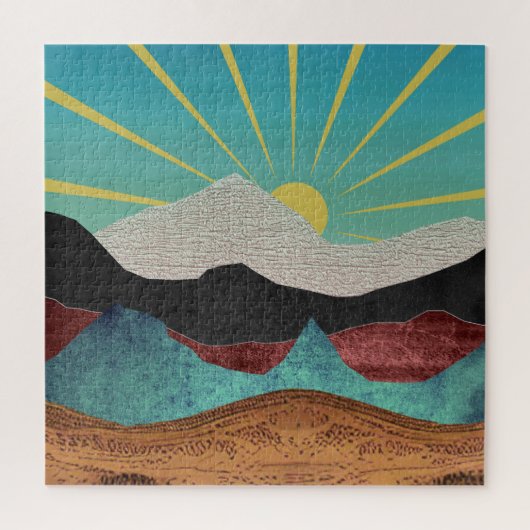 Mountain Fantasy Sunrise Legpuzzel (Verticaal)