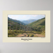 Mountain Fence Poster (Voorkant)