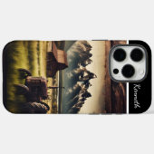 Mountain Field Tractor Case-Mate iPhone Case (Achterkant (horizontaal))
