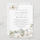 Mountain Floral Wedding Kaart (Voorkant)