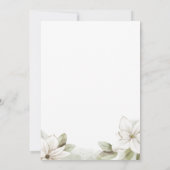 Mountain Floral Wedding Kaart (Achterkant)