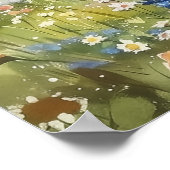 Mountain Floral Weide Baby Shower Welkom Bord Poster (Hoek)