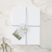 Mountain Forest Boho Wildflower rustieke bruiloft Cadeaulabel (Met Touw)