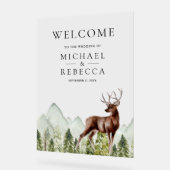 Mountain Forest Deer Wedding Welcome (Angle)