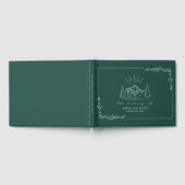 Mountain Forest Emerald Rustic Mariage livre d'hôt (Complet)