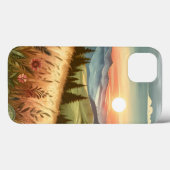 Mountain Forest Hills Country Natuur iPhone Case (Achterkant (horizontaal))