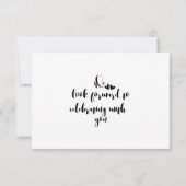 Mountain Forest Lakeside bruiloft RSVP Kaartje (Achterkant)