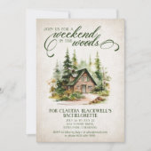 Mountain Forest Meisjesuitstap Weekend Itinerarium Kaart (Voorkant)